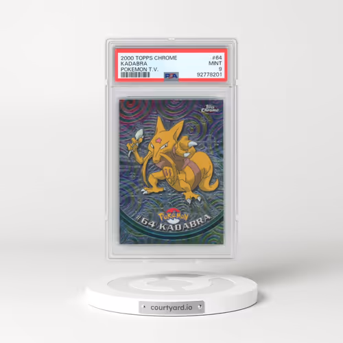 2000 Topps Chrome Pokémon T.V. #64 Kadabra (PSA 9 MINT)