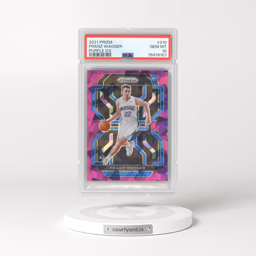2021 Panini Prizm #310 Franz Wagner - Purple Ice (PSA 10 GEM MINT)