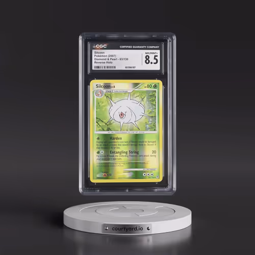 2007 Diamond & Pearl #63/130 Silcoon - Reverse Holo (CGC 8.5 NM-MT+)