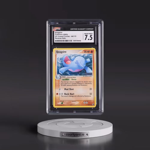 2005 EX Unseen Forces #44/115 Quagsire - Reverse Holo (CGC 7.5 NM+)