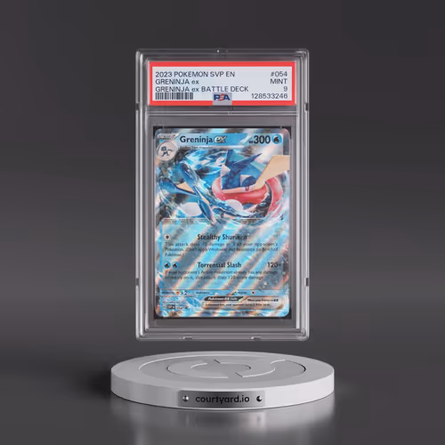 2023 Pokémon Svp EN-SV Black Star Promo #054 Greninja EX - Holo Greninja EX Battle Deck (PSA 9 MINT)
