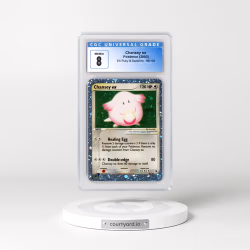 2003 EX Ruby & Sapphire (2003 Copyright, w/ "e" Symbol) #96/109 Chansey ex - Holo (CGC 8 NM-MT)