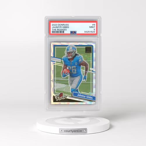 2023 Panini Donruss the Rookies #6 Jahmyr Gibbs (PSA 9 MINT)