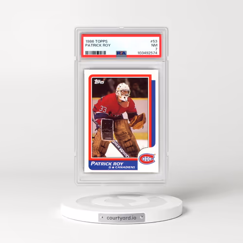 1986 Topps #53 Patrick Roy (PSA 7 NM)