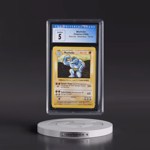 1999 Base Set #34/102 Machoke - Shadowless Shadowless (CGC 5 EX)