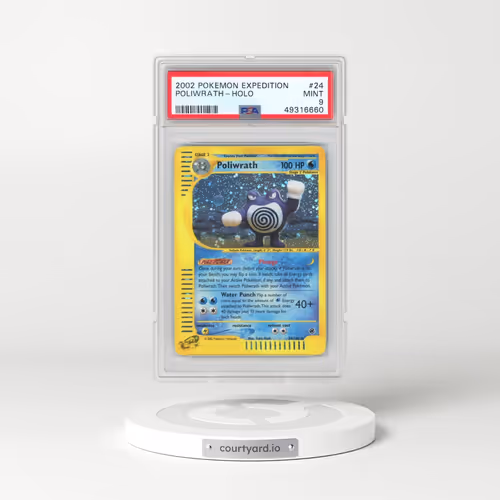2002 Pokémon Expedition #24 Poliwrath - Holo (PSA 9 MINT)