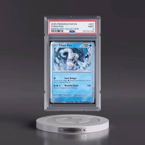 2025 Pokémon Par EN-Paradox Rift #057 Chien-Pao - Knock Out Collection (PSA 9 MINT)