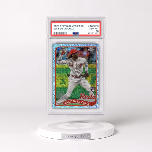 2024 Topps Silver Pack 1989 Chrome Promo #T89C83 Elly de La Cruz (PSA 10 GEM MINT)