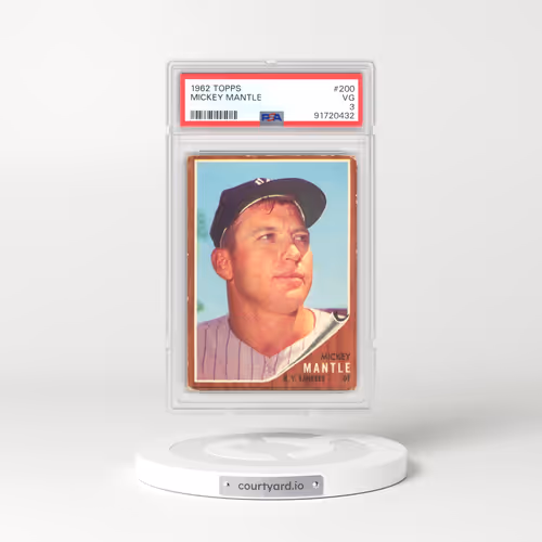 1962 Topps #200 Mickey Mantle (PSA 3 VG)