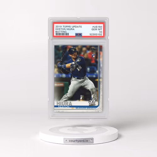 2019 Topps Update #US150 Keston Hiura - Batting (PSA 10 GEM MINT)