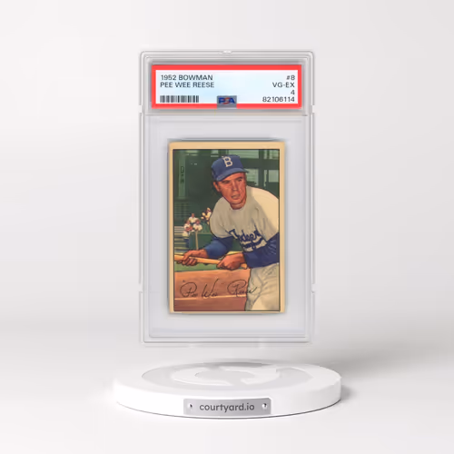 1952 Bowman #8 Pee Wee Reese (PSA 4 VG-EX)