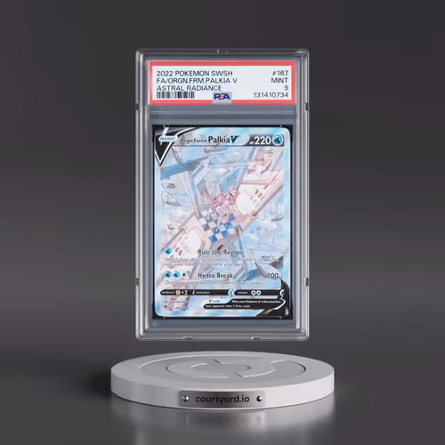 2022 Pokémon Sword & Shield Astral Radiance #167 Origin Forme Palkia V - Holo Full Art (PSA 9 MINT)