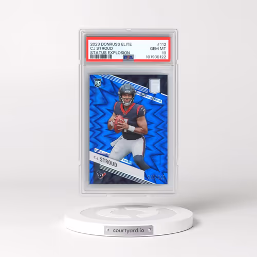 2023 Panini Donruss Elite #112 CJ Stroud - Status Explosion (PSA 10 GEM MINT)