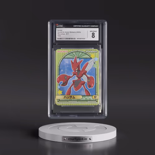2023 Scarlet & Violet Stickers (Marumiya Archway BG) - Japanese #17 Scizor - Holo (CGC 8 NM-MT)