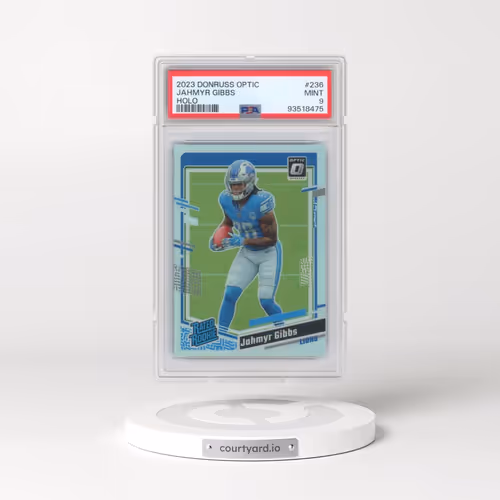 2023 Panini Donruss Optic #236 Jahmyr Gibbs - Holo (PSA 9 MINT)
