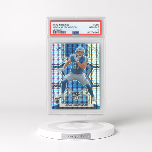 2022 Panini Mosaic #287 Aidan Hutchinson - Mosaic (PSA 10 GEM MINT)