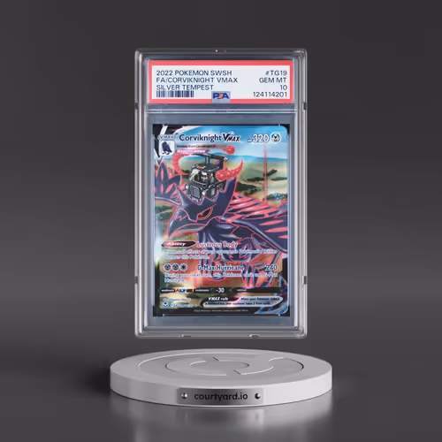 2022 Pokémon Sword & Shield Silver Tempest #TG19 Corviknight Vmax - Full Art (PSA 10 GEM MINT)