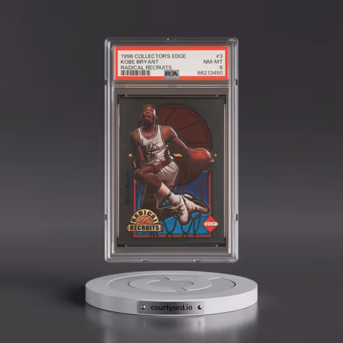 1996 Collector's Edge Radical Recruits #3 Kobe Bryant (PSA 8 NM-MT)