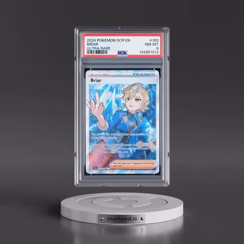 2024 Pokémon Scr EN-Stellar Crown #163 Briar - Ultra Rare (PSA 8 NM-MT)