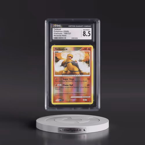 2009 Platinum #100/127 Torkoal - Reverse Holo (CGC 8.5 NM-MT+)