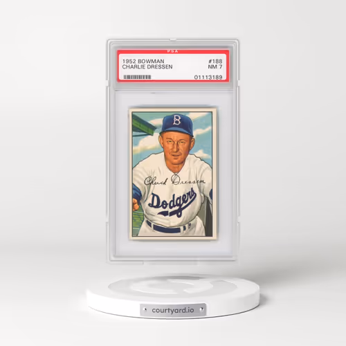 1952 Bowman #188 Charlie Dressen (PSA 7 NM)