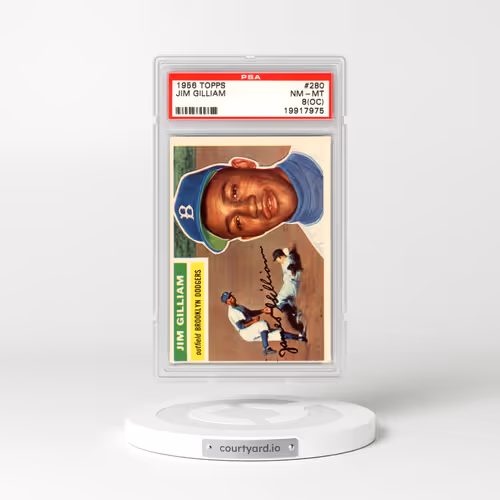1956 Topps #280 Jim Gilliam (PSA 8 NM-MT)