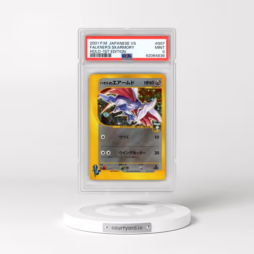 2001 Pokémon VS #007 Falkner's Skarmory - 1st Edition Holo (PSA 9 MINT)