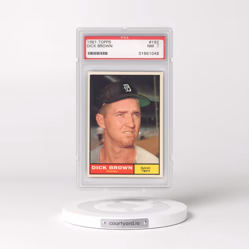 1961 Topps #192 Dick Brown (PSA 7 NM)