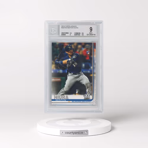 2019 Topps Update #US150 Keston Hiura - Batting (BGS 9 MINT)