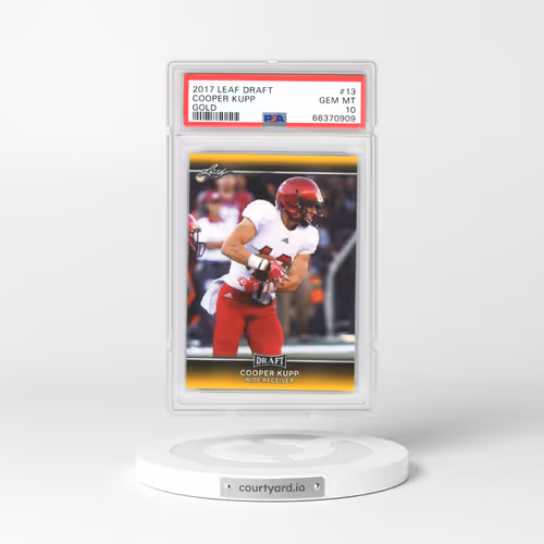 2017 Leaf Draft #13 Cooper Kupp - Gold (PSA 10 GEM MINT)