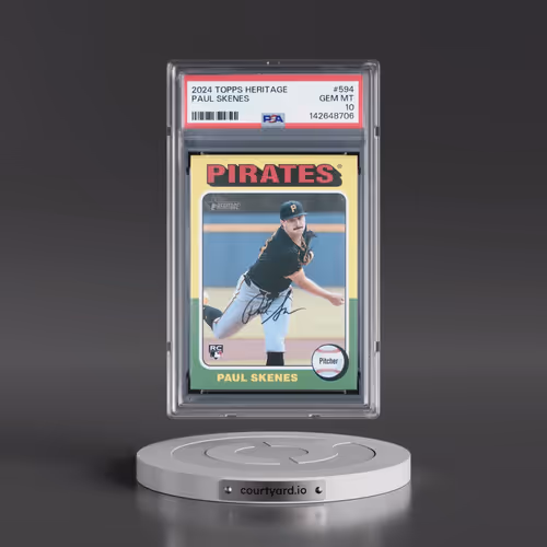 2024 Topps Heritage #594 Paul Skenes (PSA 10 GEM MINT)