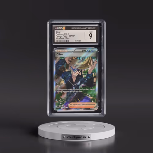 2024 Pokémon Paf EN-Paldean Fates #227 Clive - Ultra Rare (CGC 9 MINT)
