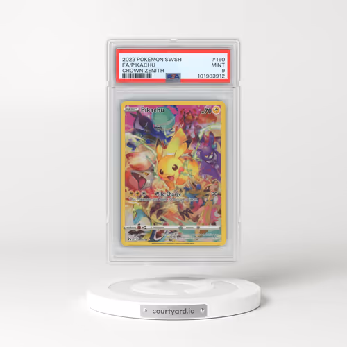2023 Pokémon Sword and Shield Crown Zenith #160 Pikachu - Full Art (PSA 9 MINT)