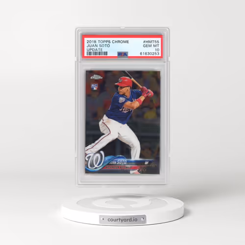 2018 Topps Chrome Update #HMT55 Juan Soto (PSA 10 GEM MINT)