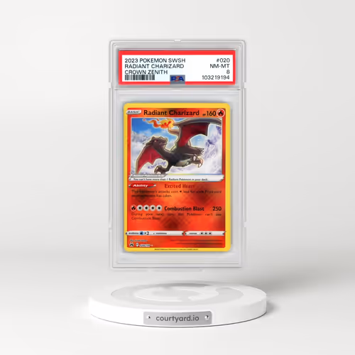 2023 Pokémon Sword and Shield Crown Zenith #020 Radiant Charizard - Holo (PSA 8 NM-MT)
