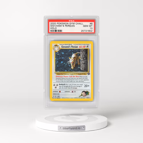 2000 Pokémon Gym Challenge #8 Giovanni's Persian - Holo (PSA 10 GEM MINT)