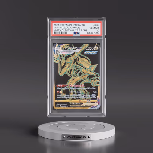 2021 Pokémon Sword & Shield Vmax Climax #284 Rayquaza Vmax - Full Art Ultra Rare (PSA 10 GEM MINT)