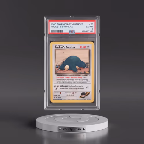 2000 Pokémon Gym Heroes #33 Rocket's Snorlax (PSA 6 EX-MT)