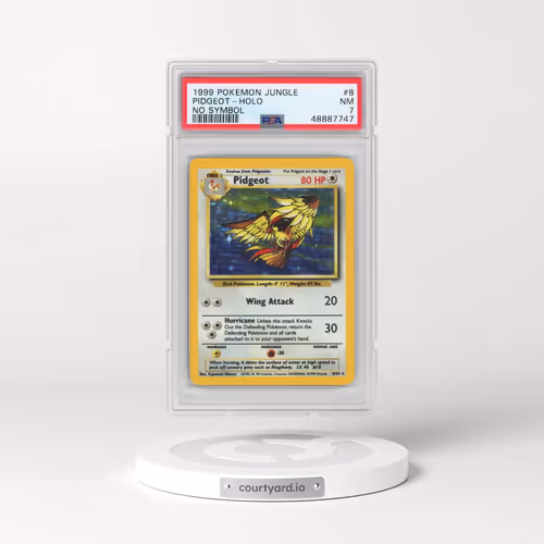 1999 Pokémon Jungle #8 Pidgeot - Holo No Symbol (PSA 7 NM)