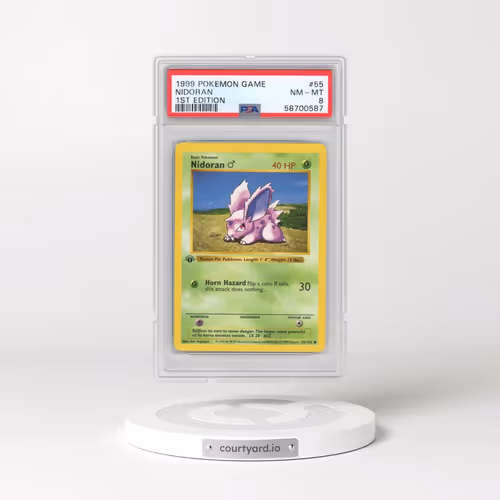 1999 Pokémon Game #55 Nidoran - 1st Edition (PSA 8 NM-MT)
