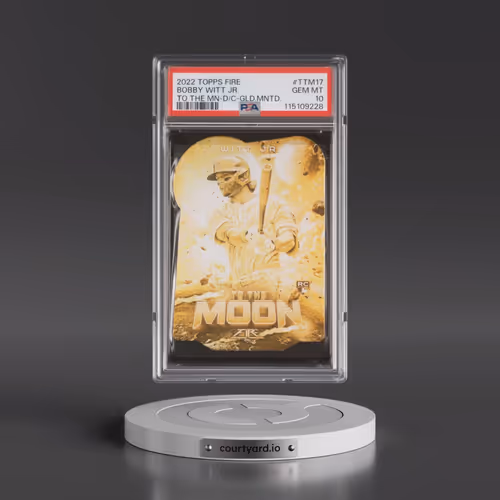 2022 Topps Fire to the Moon #TTM17 Bobby Witt Jr. - Die-Cut-Gold Minted (PSA 10 GEM MINT)