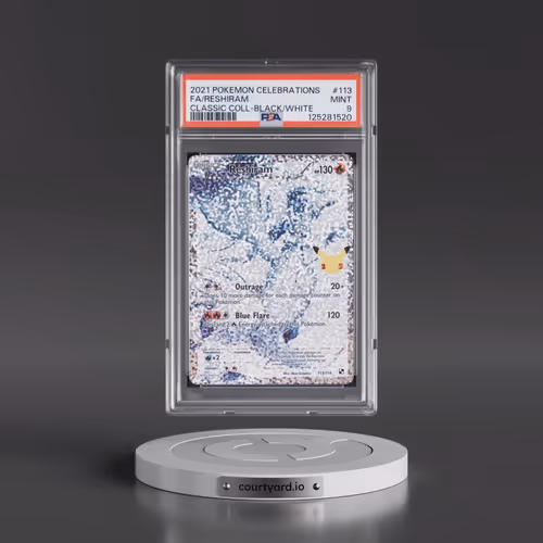 2021 Pokémon Celebrations Classic Collection #113 Reshiram - Full Art (PSA 9 MINT)