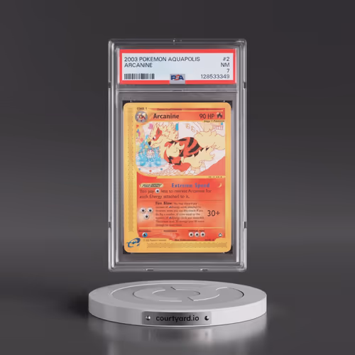 2003 Pokémon Aquapolis #2 Arcanine (PSA 7 NM)
