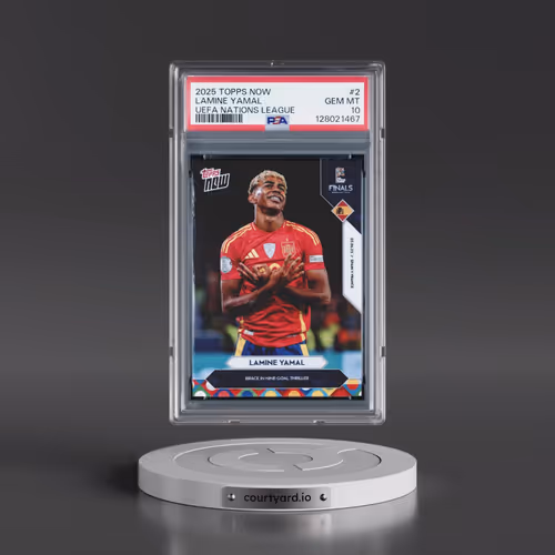 2025 Topps Now UEFA Nations League #2 Lamine Yamal (PSA 10 GEM MINT)