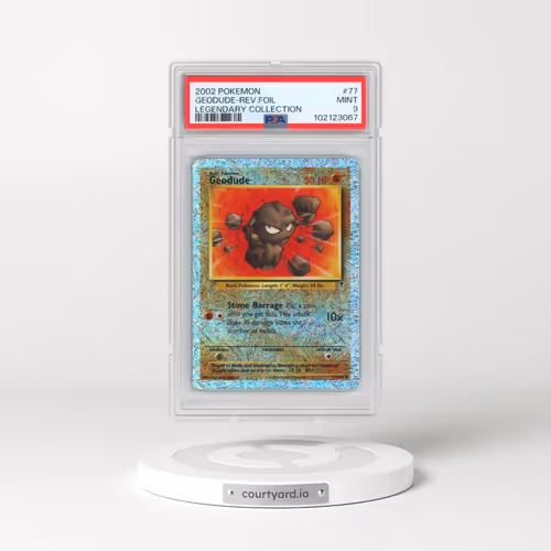 2002 Pokémon Legendary Collection #77 Geodude - Reverse Foil (PSA 9 MINT)