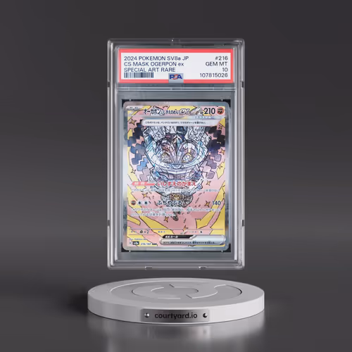 2024 Pokémon Sv8a-Terastal Fest EX #216 Cornerstone Mask Ogerpon EX - Holo Special Art Rare (PSA 10