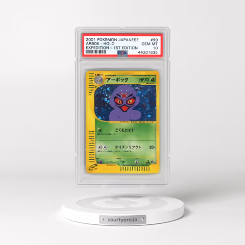 2001 Pokémon Expedition #099 Arbok - 1st Edition Holo (PSA 10 GEM MINT)