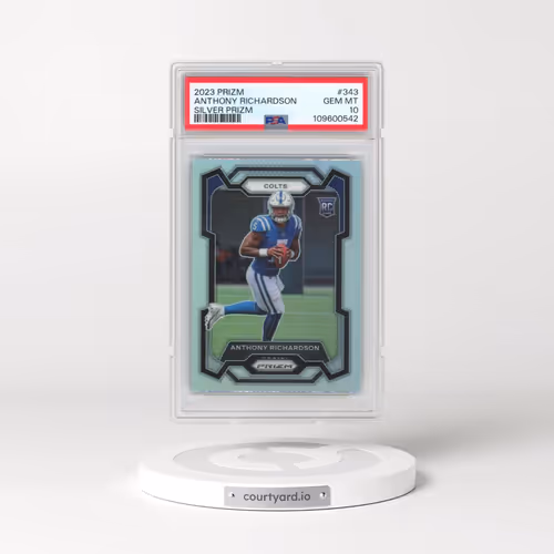 2023 Panini Prizm #343 Anthony Richardson - Silver Prizm (PSA 10 GEM MINT)