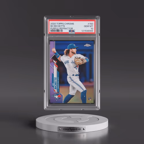 2020 Topps Chrome #150 Bo Bichette - Purple Refractor (PSA 10 GEM MINT)