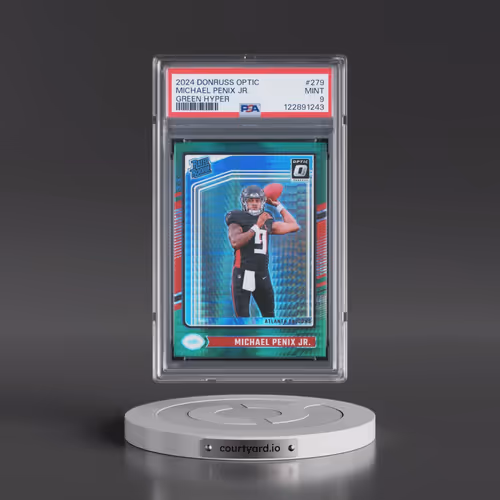 2024 Panini Donruss Optic #279 Michael Penix Jr. - Green Hyper (PSA 9 MINT)